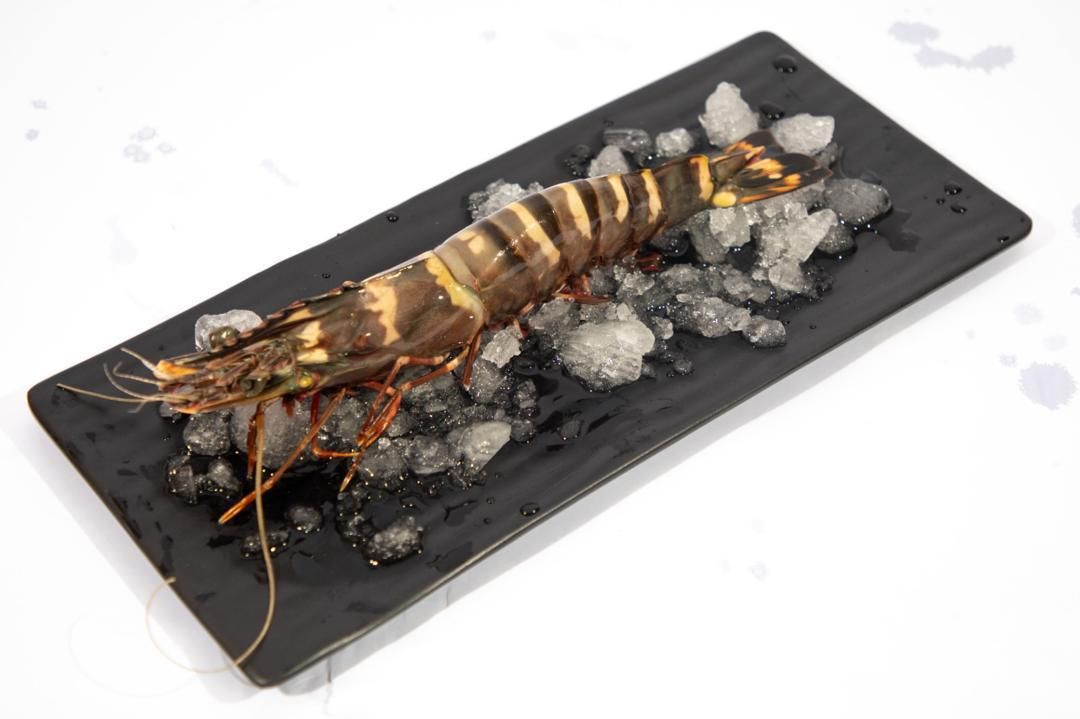 Gambas tigrée entière crue — photo 1